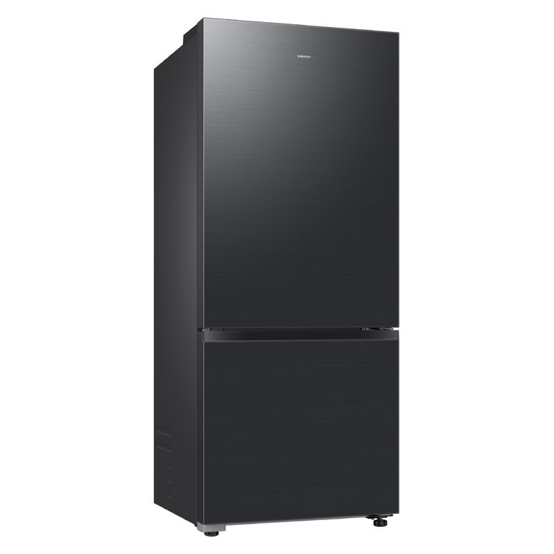 Samsung 427L Bottom Mount Fridge Freezer - Matte Black Steel
