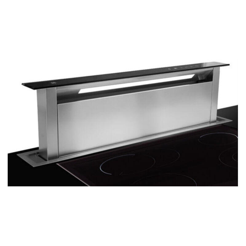 Sirius 118cm Valentina Downdraft Rangehood Black Glass Fascia - Image 2