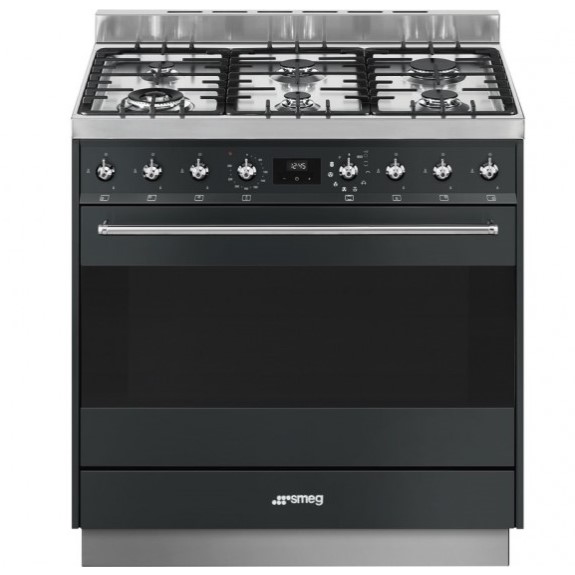 Smeg Classic 90cm Pyrolytic Dual Fuel Freestanding Cooker Stainless