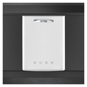 Smeg 60cm Built-In FAB Dishwasher Retro Design - White