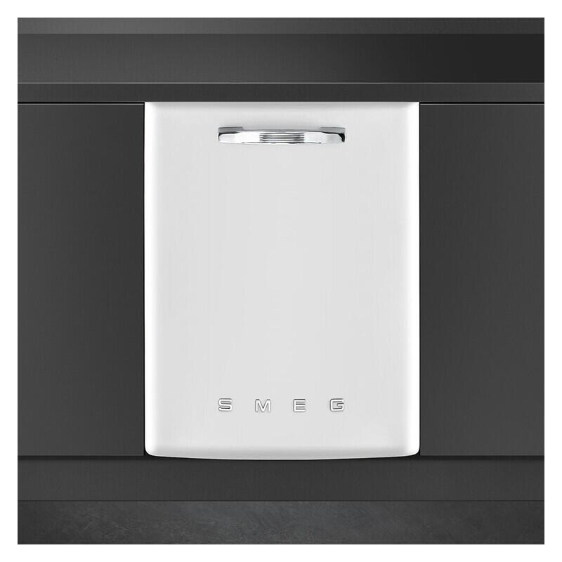 Smeg 60cm Built-In FAB Dishwasher Retro Design - White