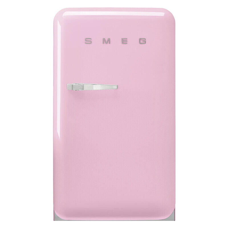 Smeg 135L 50's Style Retro Bar Fridge Right Hand Hinge - Pink