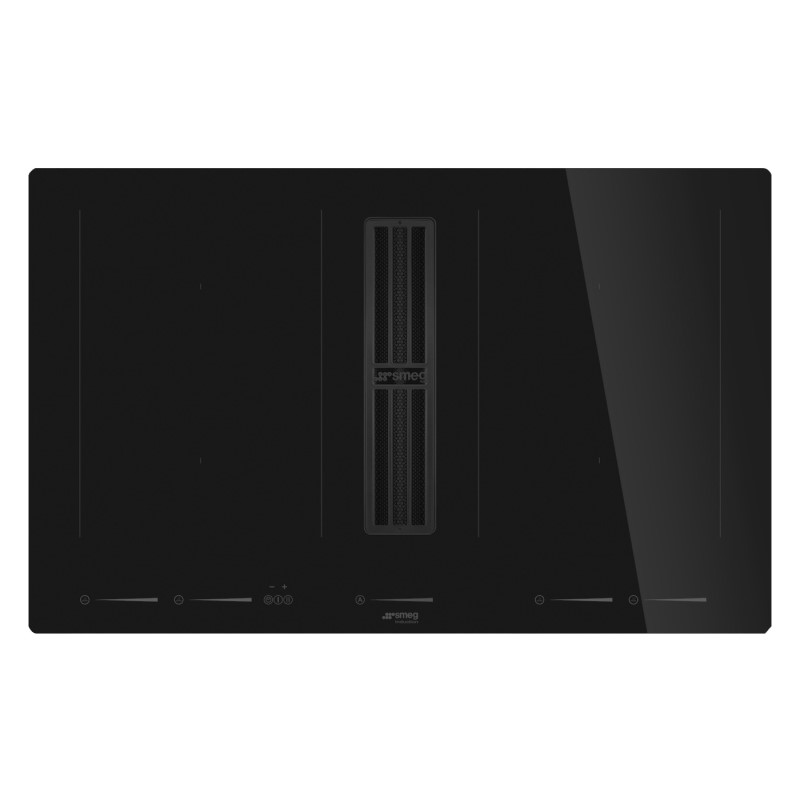 Smeg 83cm Linea Integrated Induction Cooktop - Pure Black