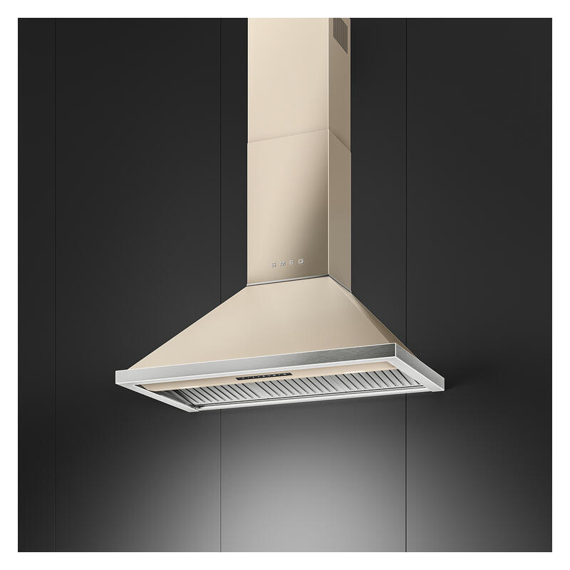 Smeg 90cm Portofino Canopy Rangehood - Moonlight - Image 3