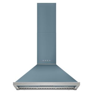 Smeg 90cm Portofino Canopy Rangehood - Storm Blue