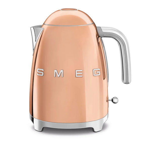 Smeg Retro Style 3D Logo Kettle Rose Gold 1.7L Brisbane Appliance
