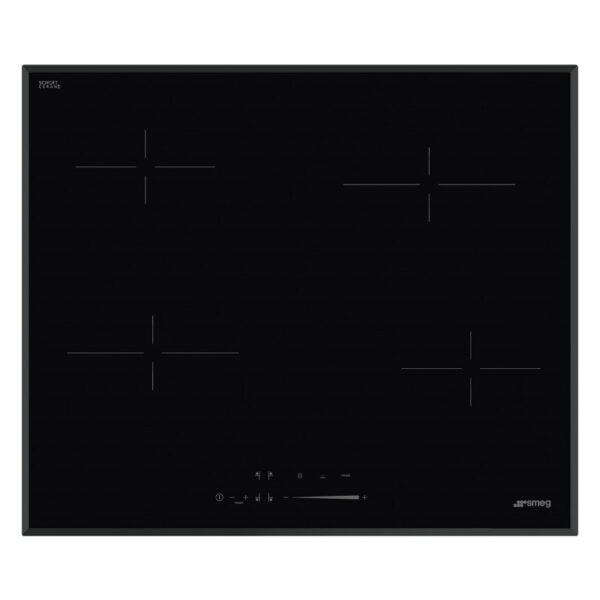 Smeg 60cm 4 Zone Ceramic Hob Bevelled Edge - Black