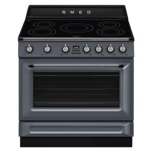 Smeg 90cm Victoria Induction Pyro Cooker - Slate Grey
