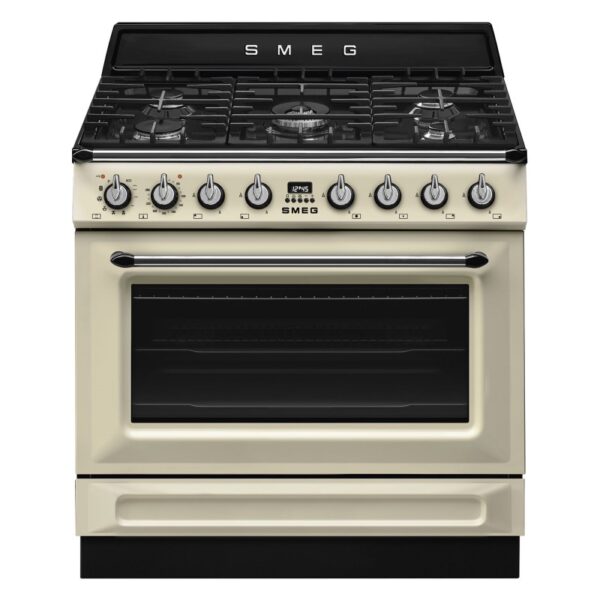 Smeg 90cm Victoria Dual Fuel Pyro Freestanding Cooker