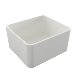 Turner Hastings Novi 50x46mm Fireclay Single Bowl Butler Sink - Matte White