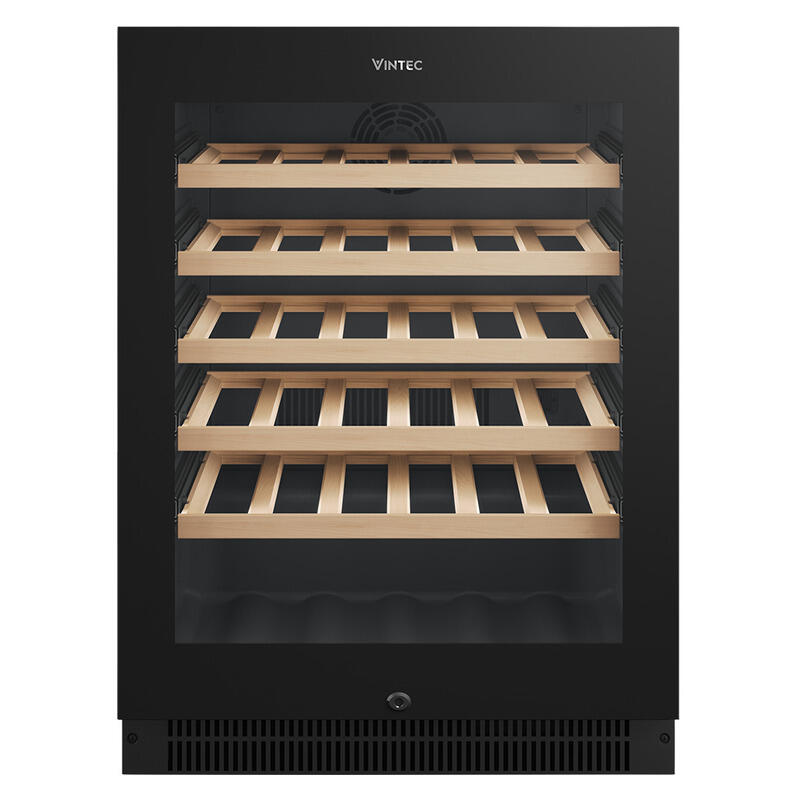 Vintec 41 Bottle Single Zone Wine Fridge Cabinet - Black