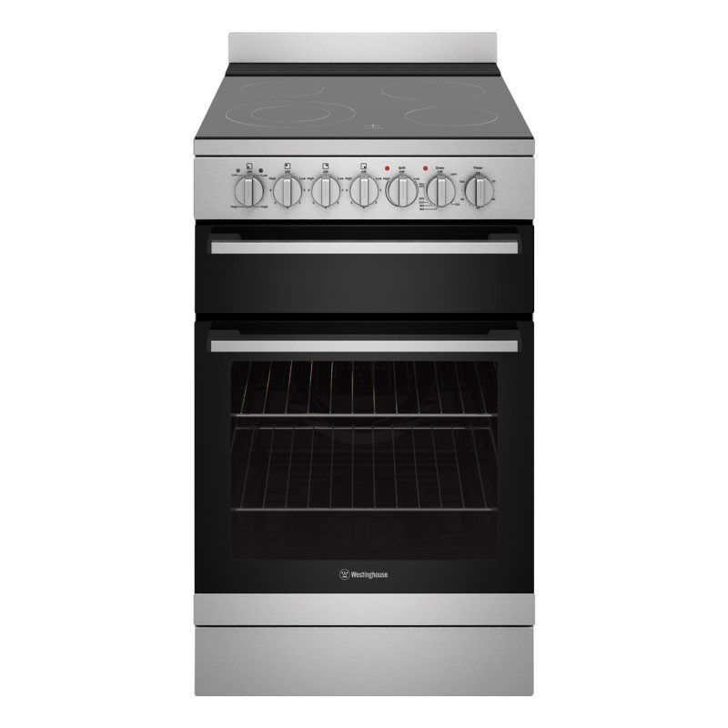 Westinghouse 54cm Freestanding Electric Cooker - Stainless Steel