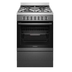 Westinghouse 60cm Freestanding Dual Fuel Cooker - Dark Stainless Steel