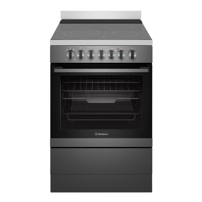 Westinghouse 60cm Freestanding Electric Cooker - Dark Stainless Steel