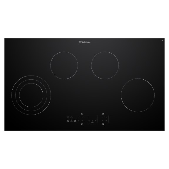 Westinghouse 90cm 4 Zone Ceramic Cooktop with Triple Zone and Hob2Hood