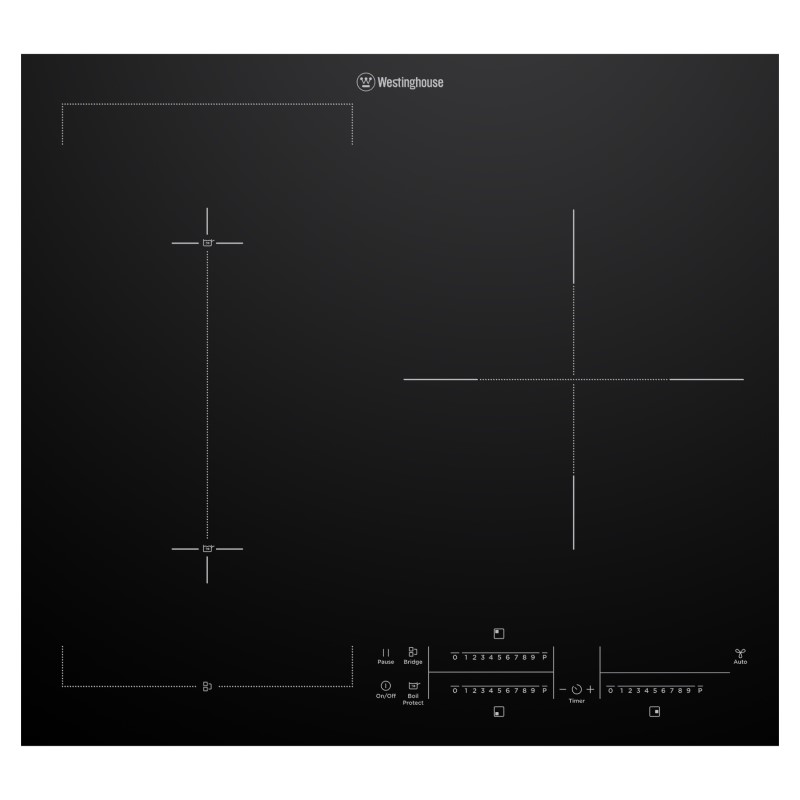 Westinghouse 3-Zone BoilProtect Induction Cooktop - Black