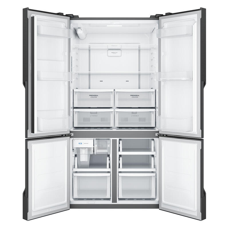 Westinghouse 564L Quad Door Fridge Freezer with Water Dispenser - Matte Charcoal Black - Image 2