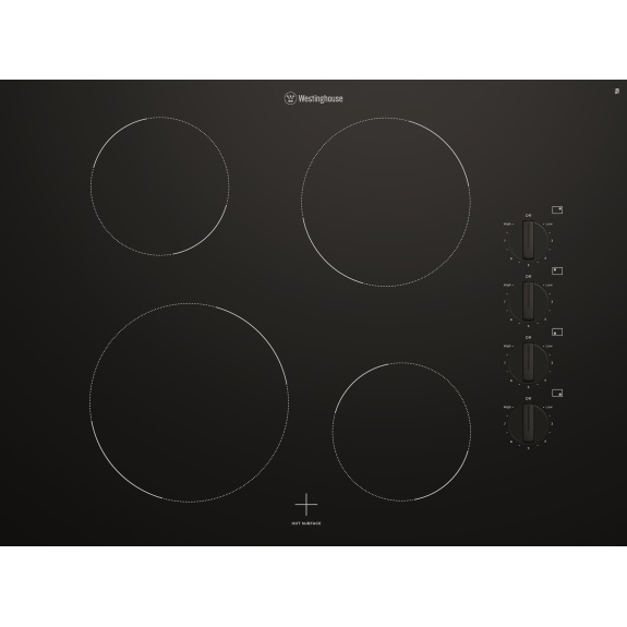 Westinghouse 70cm Ceramic Cooktop - Black Ceramic Glass