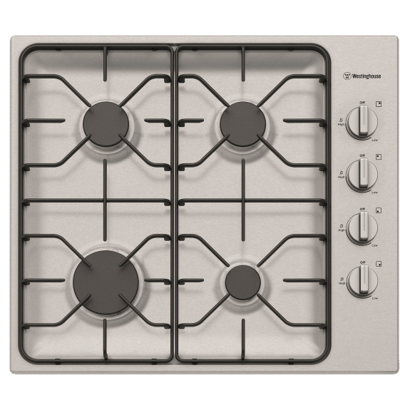 Westinghouse 60cm Gas Cooktop - Stainless Steel