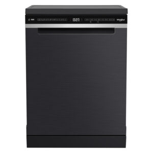 Whirlpool 60cm Freestanding Dishwasher - Black